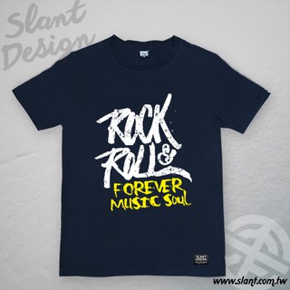SLANT ROCK&ROLL 搖滾短袖T恤 夏日海洋音樂祭必備 MUSIC SOUL 純棉T 夏季衣著 搖滾音樂魂