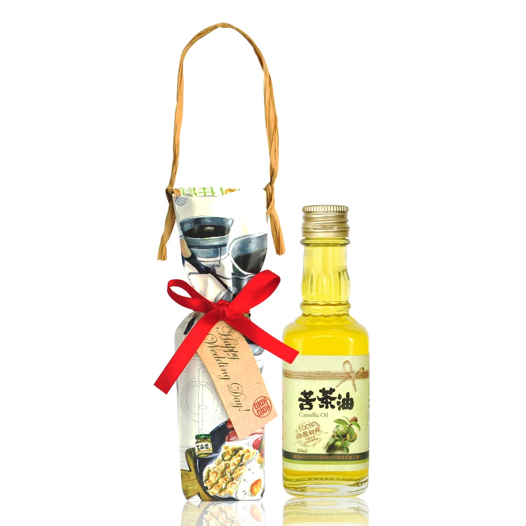 【佳源油品】 冷壓初榨苦茶油50ml 結婚禮品 婚禮小物 送禮 料理必備 100%純 苦茶籽 低溫冷壓鮮粹