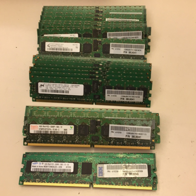 伺服器用記憶體 1GB DDR2 667 （PC2-5300）