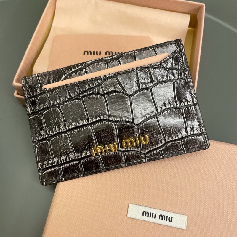 義大利精品 MIU MIU 名片夾 卡夾