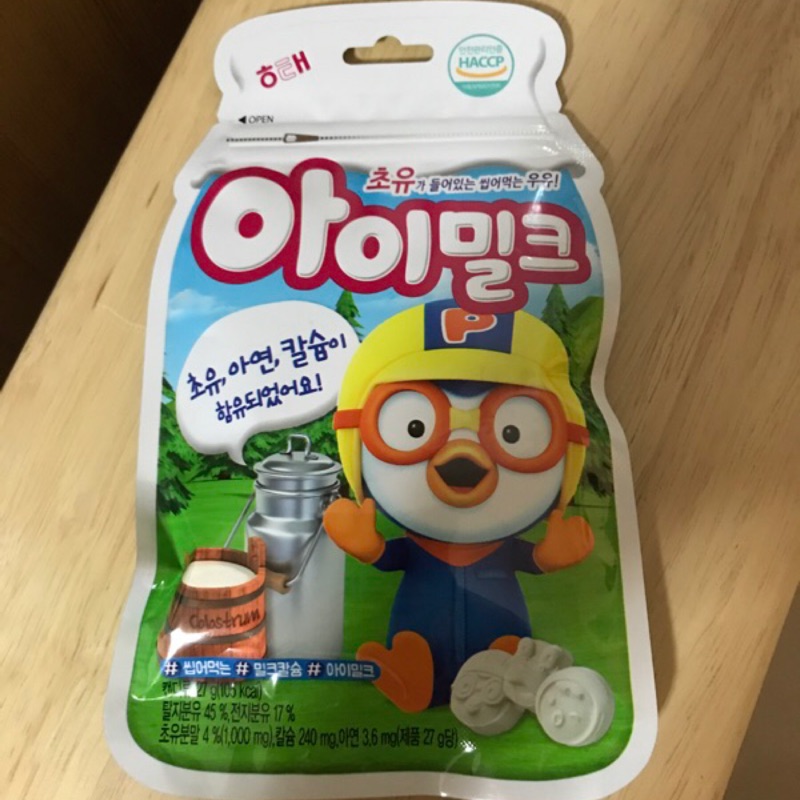 PORORO牛乳片－韓國進口