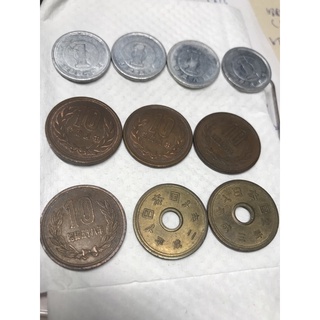 日本硬幣l丹*4、10丹*5、5丹*2