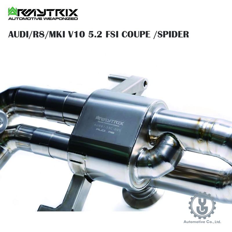 Armytrix AUDI/R8/MKI V10 5.2 FSI COUPE /SPIDER 排氣系統 全新空運【YG】