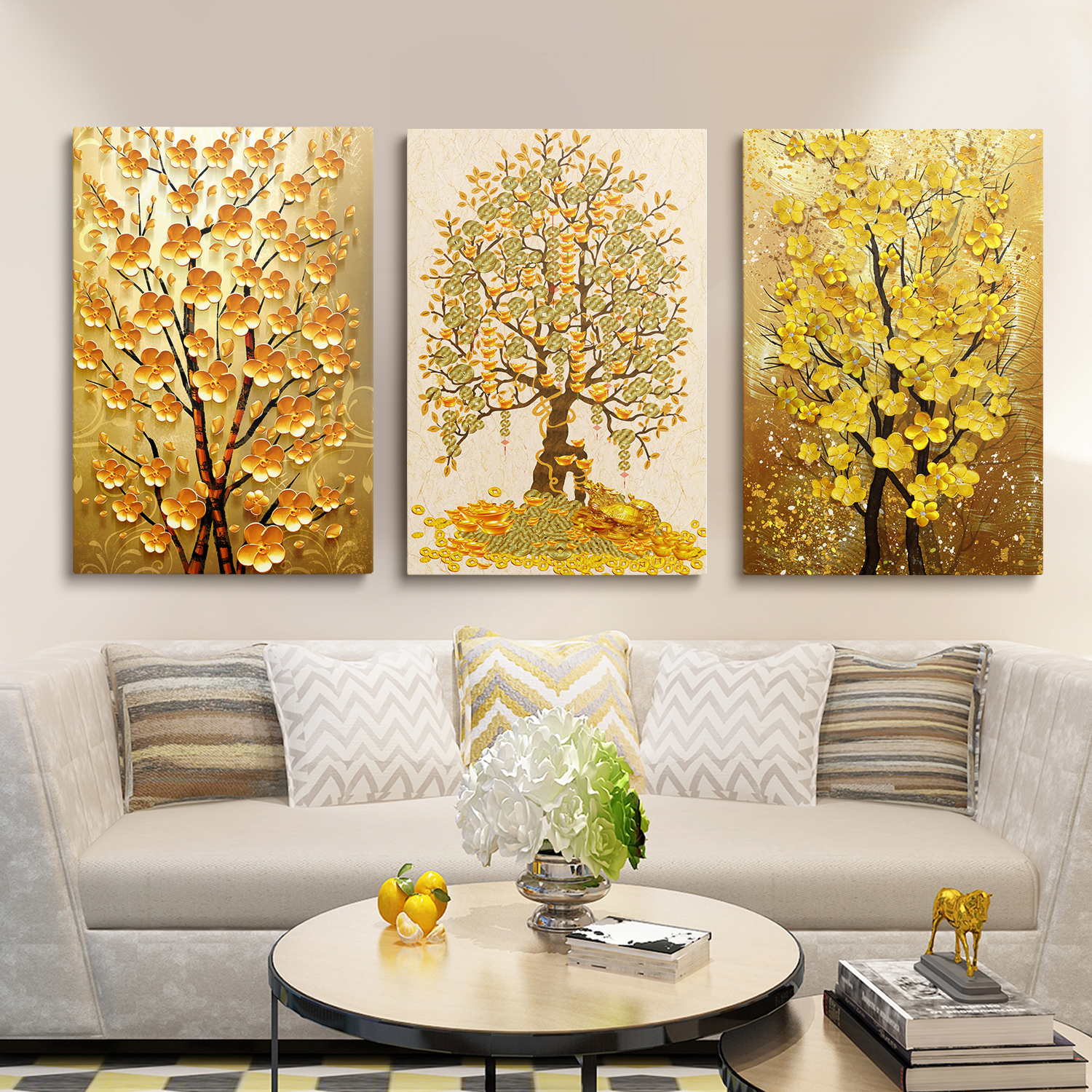 搖錢樹風水掛畫客廳風水擺設發財樹吉祥如意無框畫中式掛畫簡約現代畫金色輕奢風水畫山水畫玄關畫餐廳畫書房 蝦皮購物