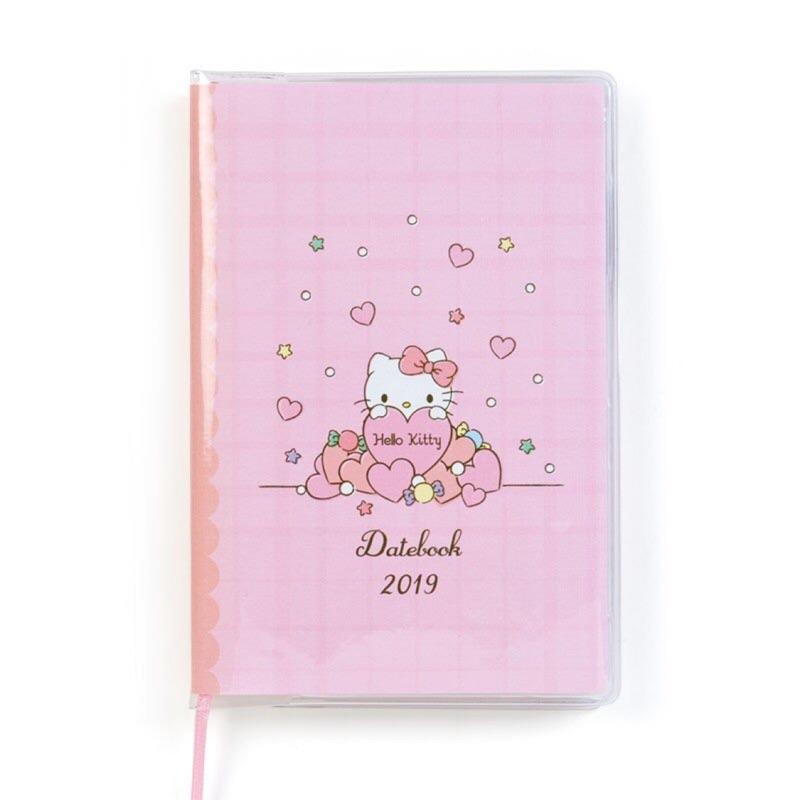《朋友禮品》日本 2019 凱蒂貓 Hello kitty 迷你 行事曆 日曆 月曆 三麗鷗 手帳本 手冊 年曆本 日誌
