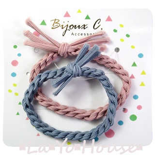 ▪︎La▪︎Yo▪︎House▪︎樂悠屋▪︎ COSMOS Bijoux C.素色編織髮束 造型髮束 髮裝飾品 髮圈