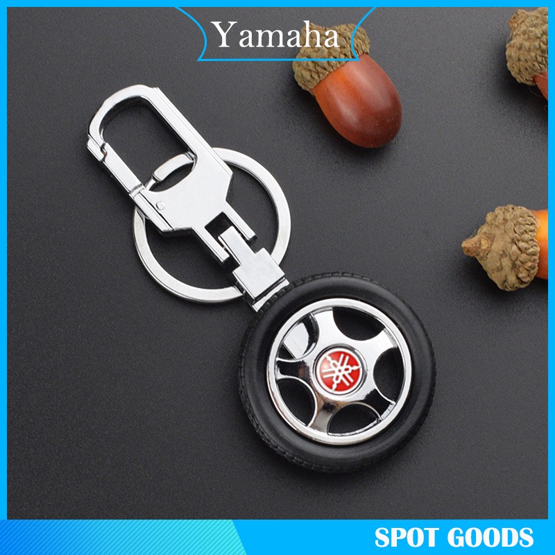 山葉 雅馬哈汽車標誌鑰匙扣輪胎車輪鑰匙圈汽車造型金屬鑰匙圈