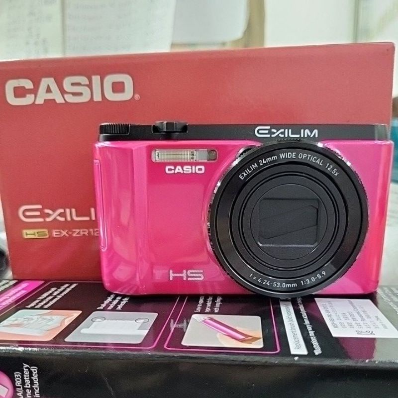特價出清(免運)全新CASIO卡西歐數位相機EXILIM EX-ZR1200全新桃粉色充電蓋脫落