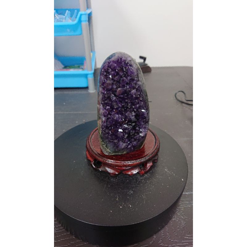 頂紫 ESP 紫晶鎮 733g 烏拉圭 7A 天然水晶 紫水晶 招財 擺件 擺飾 風水 晶鎮 晶片 晶簇 #綠55