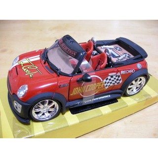 EXTREME TUNER 汽車 模型 玩具 DIE-CAST 1:24 BMW MINI COOPERS 敞篷車 紅