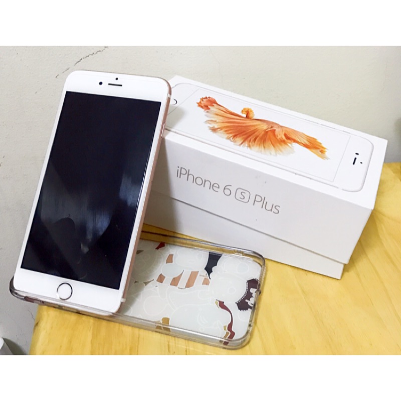 《二手iPhone》iPhone6s plus 16g 玫瑰金 盒裝配件全新 外觀完整無受損 無泡水摔機