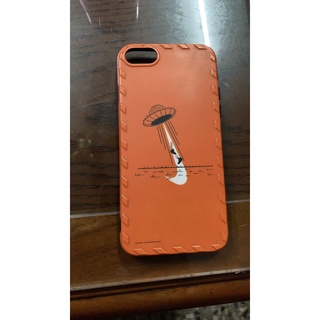 【優惠出清】iphone手機殼 時尚橘(幽浮款) 適用於iphone 7/8/SE/SE2 防摔保護殼 矽膠 液態矽膠
