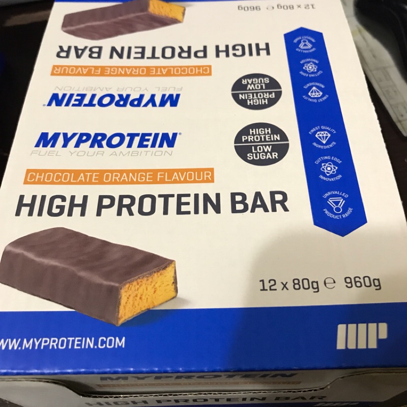 Myprotein 高蛋白營養棒 巧克力橘子（9個）