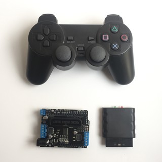 ◄F06► Arduino Motor Shield電機驅動板 支援PS2手柄無線遙控