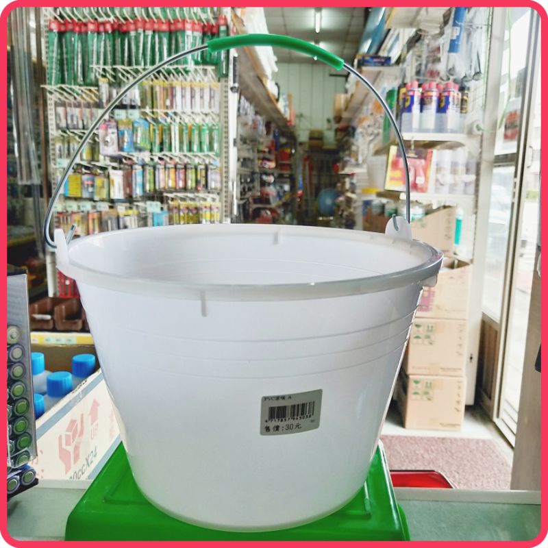 &lt;含稅~【詠泰五金】台灣製 PVC漆桶 白色塑膠 油漆桶 水桶 小提桶 容量約5公升