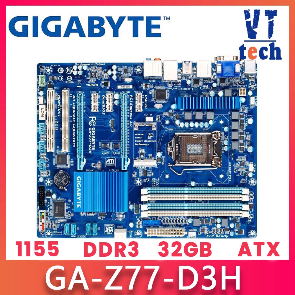 技嘉 GA-Z77-D3H Z77P-D3 台式機主板 Z77 插座 LGA 1155 i3 i5 i7 DDR3 32