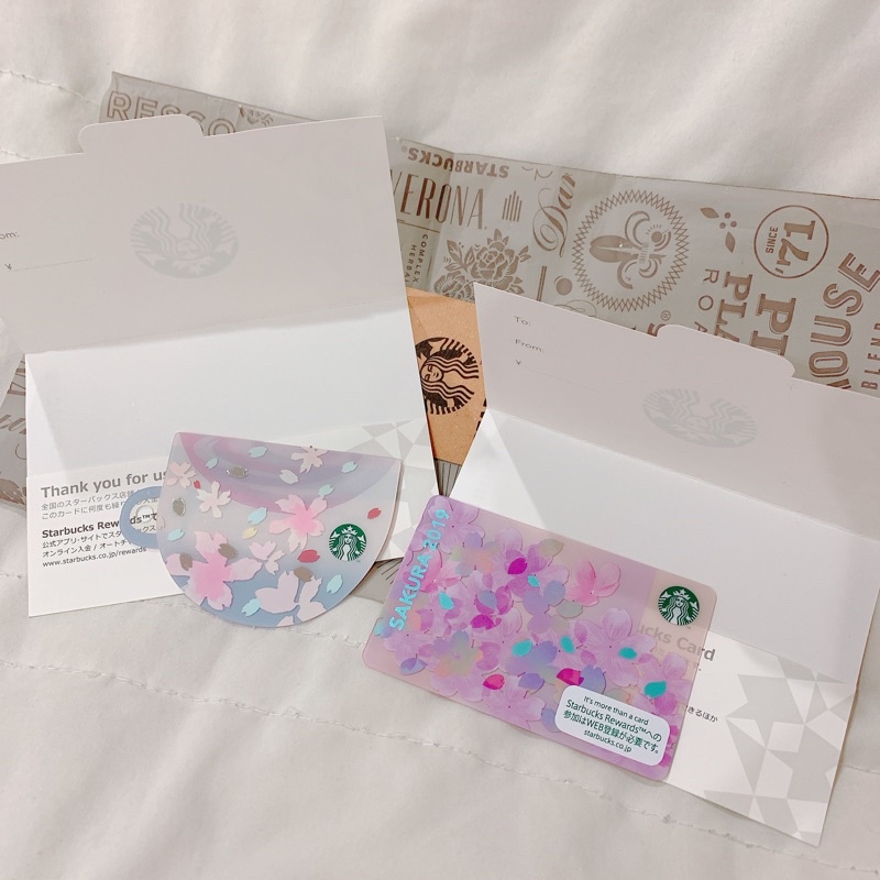 Starbucks 星巴克 日本限定 2019櫻花隨行卡 兩入一組