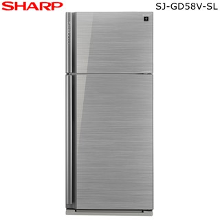SHARP 夏普 SJ-GD58V-SL 冰箱 583L 變頻雙門電冰箱 自動除菌離子+奈米銀脫臭觸媒