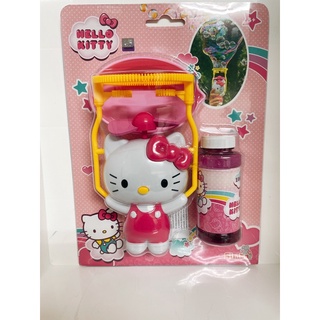 hello kitty 泡泡電動風扇 贈2顆電池🔋（ST安全玩具）