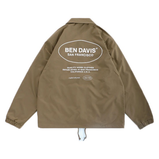 BEN DAVIS 1780000-06 OVAL COACHES JACKET 教練外套 風衣外套 (焦糖色)化學原宿