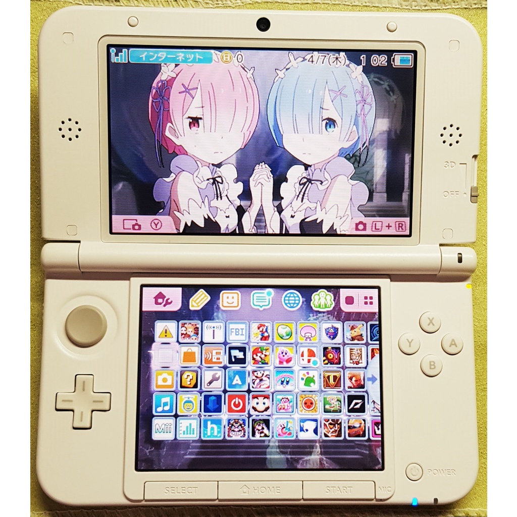 3DS LL 粉紅色 已B9S系統+31個數位遊戲+全新水晶殼+32G卡+防撞包+保護貼+充電器+USB線 3dsll