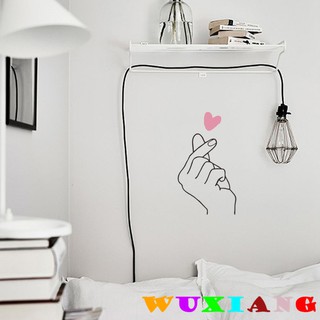 五象設計 DIY 壁貼 愛你比心 ins風 貼紙牆貼 北歐簡約裝飾貼畫 少女心 宿舍貼紙壁畫