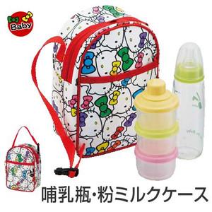 (現貨)日本 Hello Kitty 奶瓶保溫提袋《白.KT大臉滿版》內層鋁箔保冷袋