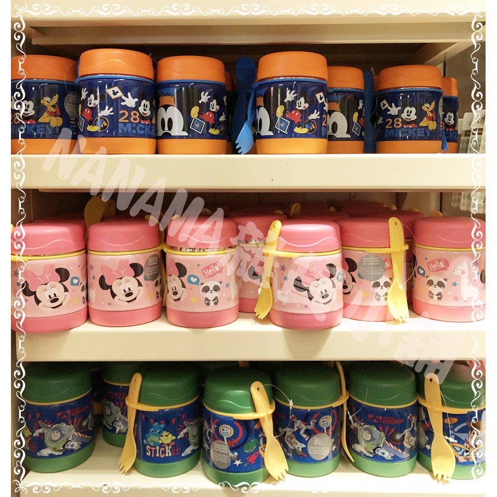 NANAMA雜貨小舖 香港迪士尼代購 保溫罐 (米奇/米妮/公主/玩具總動員)