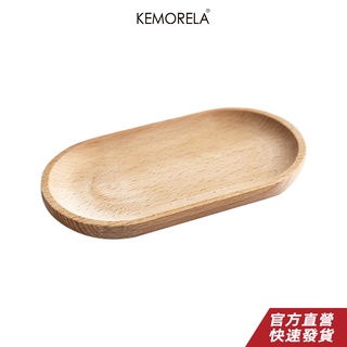 KEMORELA 實木橢圓形托盤迷你餐盤家用餐具家用兒童餐具裝飾托盤盤子廚房用品