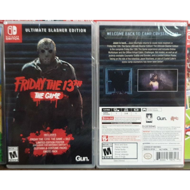 【全新現貨】NS Switch遊戲 十三號星期五.13號星期五 Friday The 13th the game 英文版