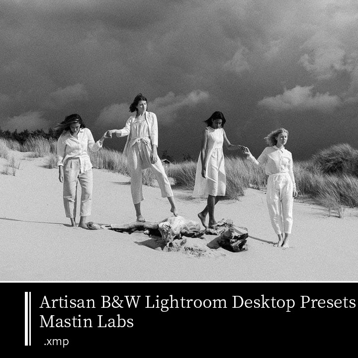 馬斯汀Ilford Lightroom模擬復古黑白膠片顆粒攝影Lr照片預設濾鏡