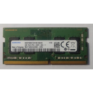 筆電用記憶體 三星 Samsung DDR4 2400 SODIMM 4GB 1Rx16 PC4-2400T-SC0