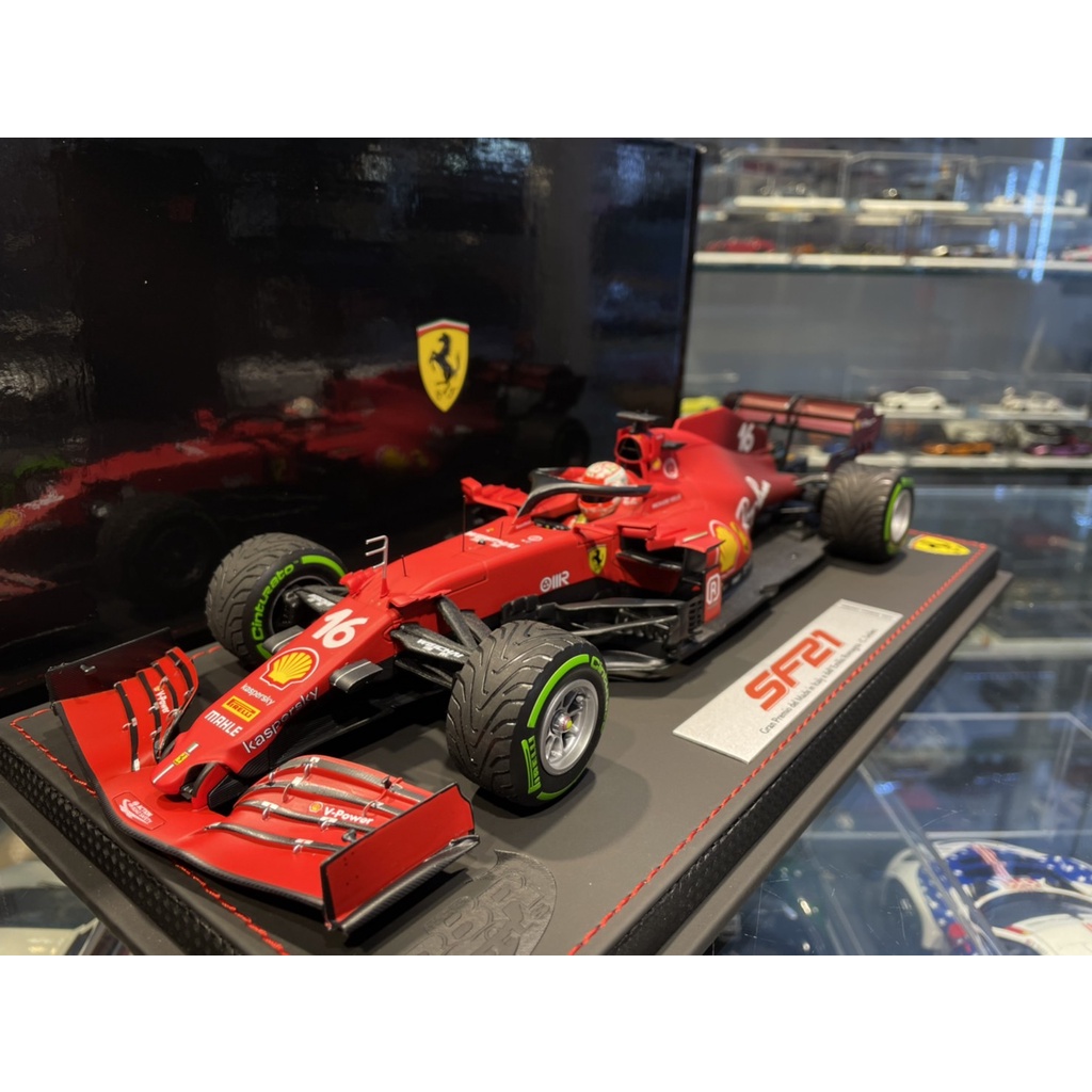 吉華科技@ 1/18 BBR BBR211816DIE Ferrari SF21 C. Leclerc N.16 F1