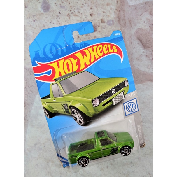 現貨全新 新風火輪小汽車 MHW12013 VOLKSEAGEN 綠色 HotWheels 車斗 天窗 玩具 玩具車