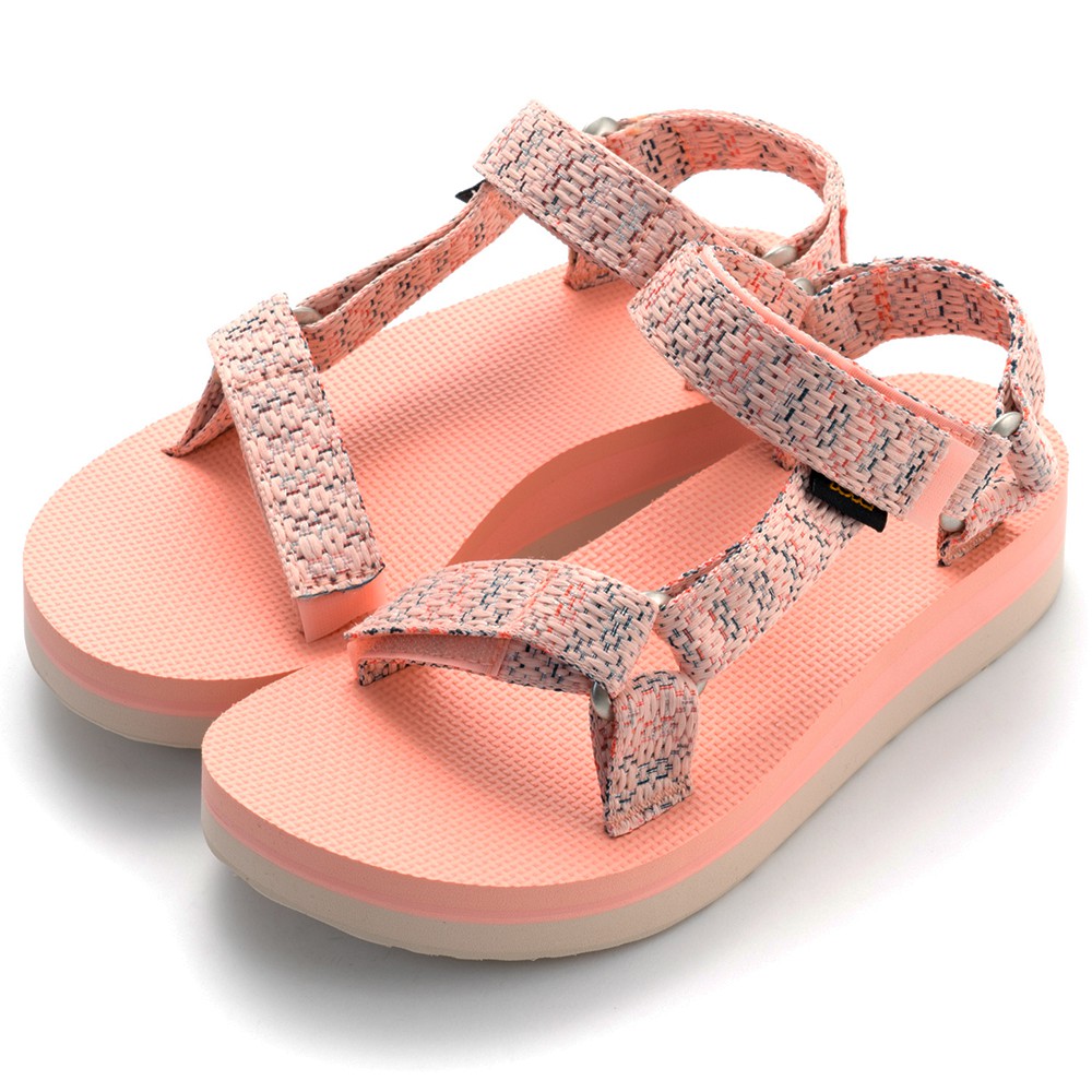 TEVA MIDFORM UNIVERSAL 中厚底女織帶涼鞋-橙粉 1090969-CTPC