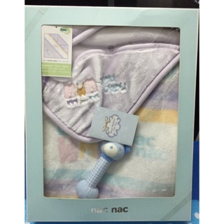 Nac Nac毛毯+手搖鈴