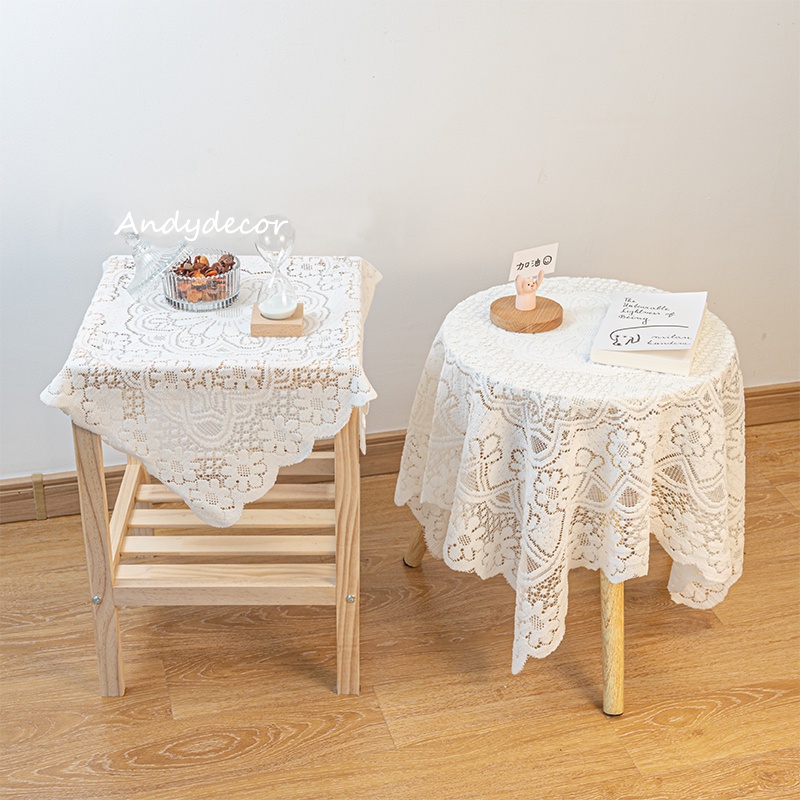 ✨ins刺繡花桌布床頭蓋布✨復古藝文家居軟裝茶几餐墊桌墊