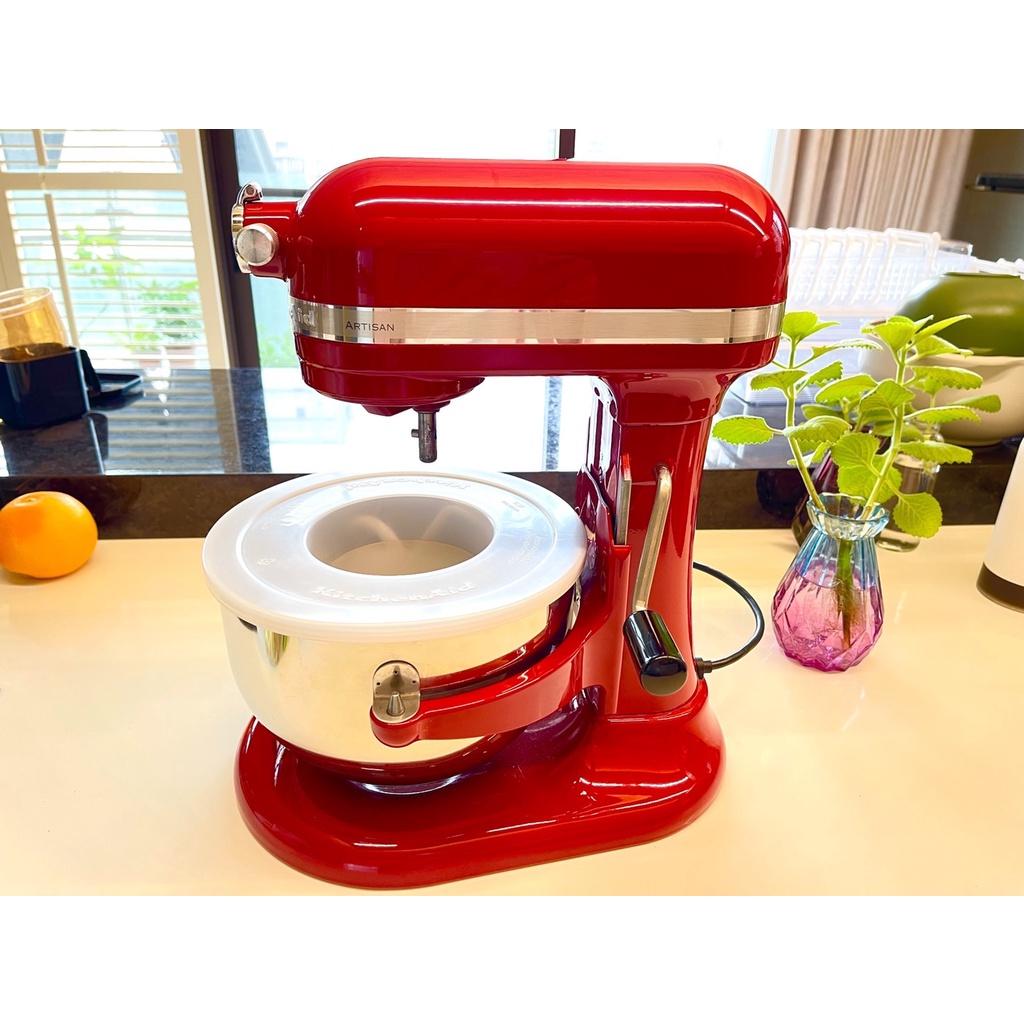 KitchenAid 6QT 5.7L 專業攪拌機Pro升降型(KA6經典紅)-額外贈:不沾平攪拌槳附刮板+C勾+打蛋器