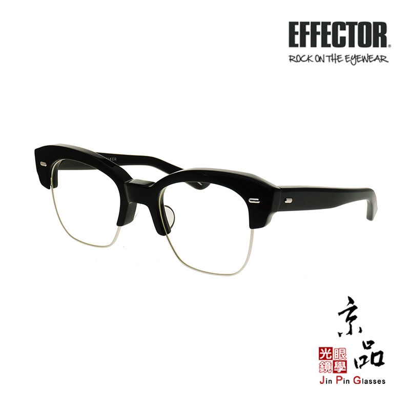 【EFFECTOR】DENHAM-3 BK 經典黑 聯名款 伊菲特 日本手工眼鏡 眼鏡 JPG 京品眼鏡