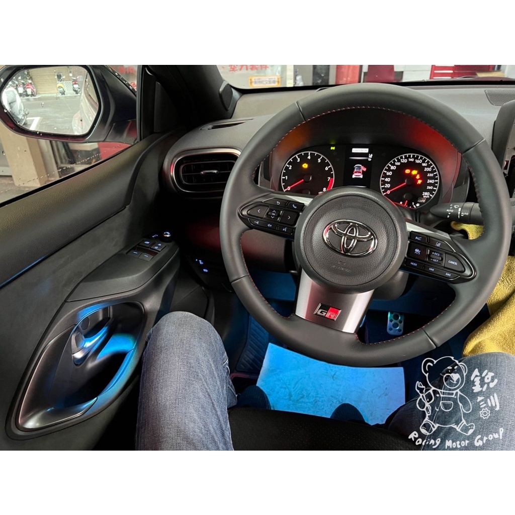銳訓汽車配件精品 Toyota Yaris GR 駕駛座/副駕駛座/車門把手氣氛燈 原廠預留孔專用 冰藍色