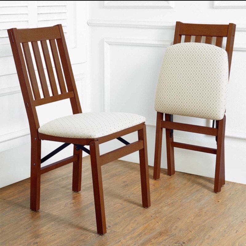 ［二手福利品庫存出清] COSCO 實木折疊椅 STAKMORE 實木折疊餐椅 休閒椅 實木椅