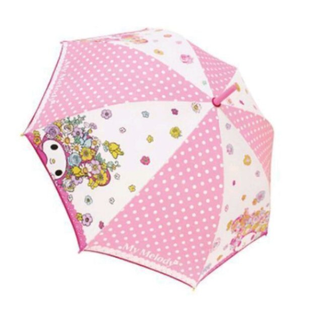 日本進口 Melody kitty 美樂蒂雨傘 直立傘 自動傘
