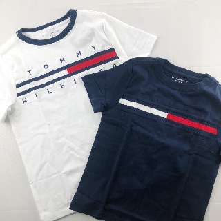 TOMMY HILFIGER tommy 經典款 青年 女款 短t 刺繡 螺紋字型 短袖t恤 露肚 文字 t-shirt