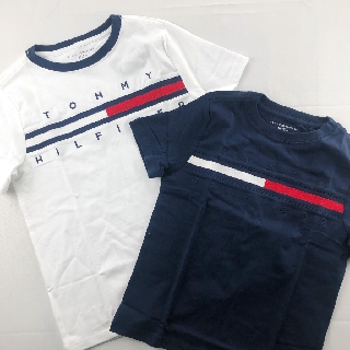 TOMMY HILFIGER tommy 經典款 青年 女款 短t 刺繡 螺紋字體 短袖t恤 露肚 文字 t-shirt