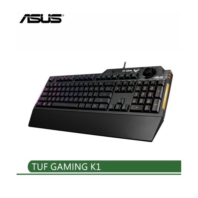 【 ASUS 華碩 】TUF GAMING K1 RGB薄膜鍵盤