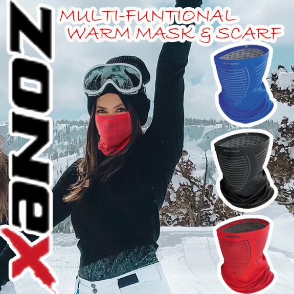 【ZONEX】MIT台灣好物~多功能保暖頭巾 -保暖面罩/脖子圍/防寒頭巾/防寒頭套/防寒口罩