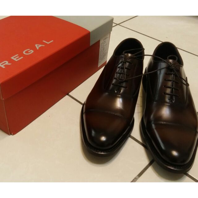 REGAL男紳士皮鞋深褐色43號(26.5)