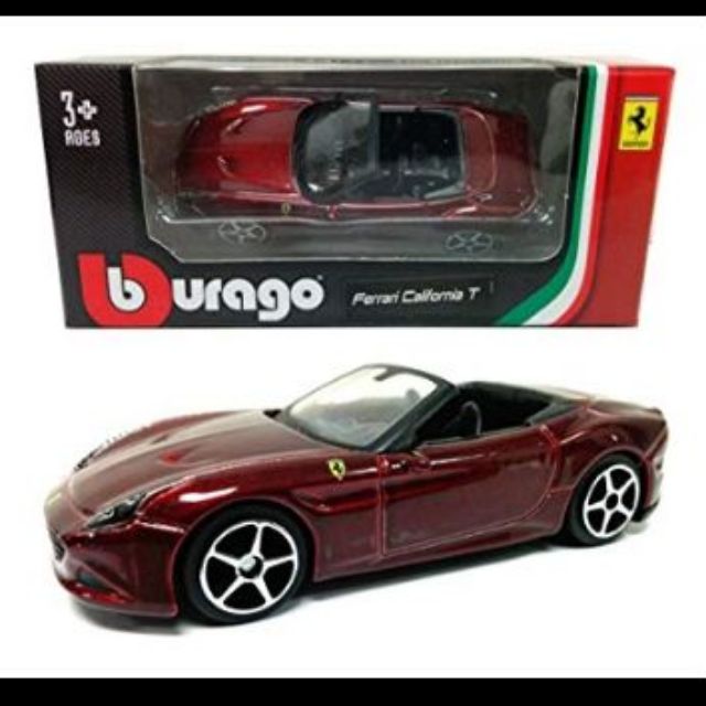 Bburago 1:64 Ferrari California T open top 法拉利 迷你 模型車 紅色 敞篷