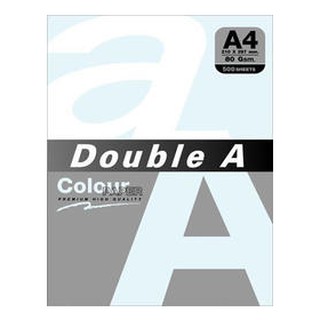 [職人の紙．工場販売] Double A 粉系列＞進口影印色紙＞A4＞80gsm＞粉藍＞雙包(100張)＞新販売 !