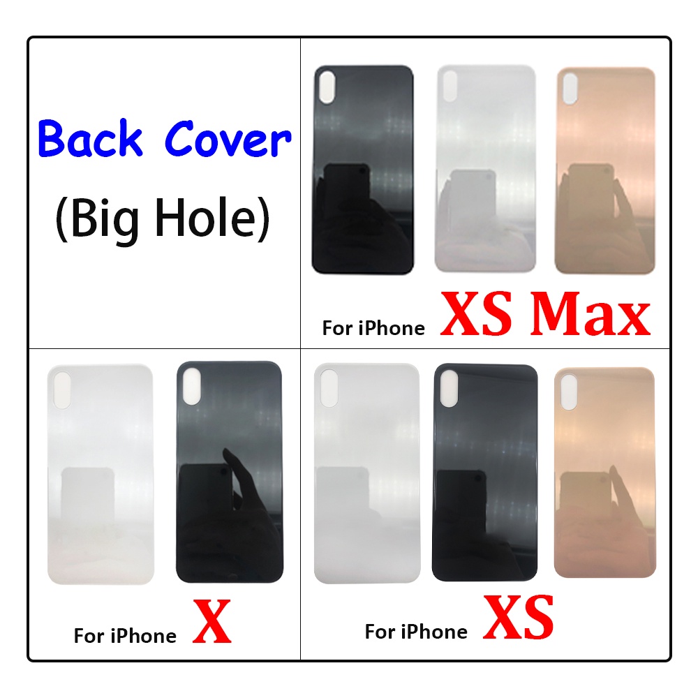 Iphone X XS Max 後蓋電池蓋後蓋玻璃大孔